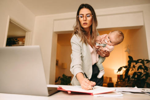 majka, posao, beba, preduzetnica